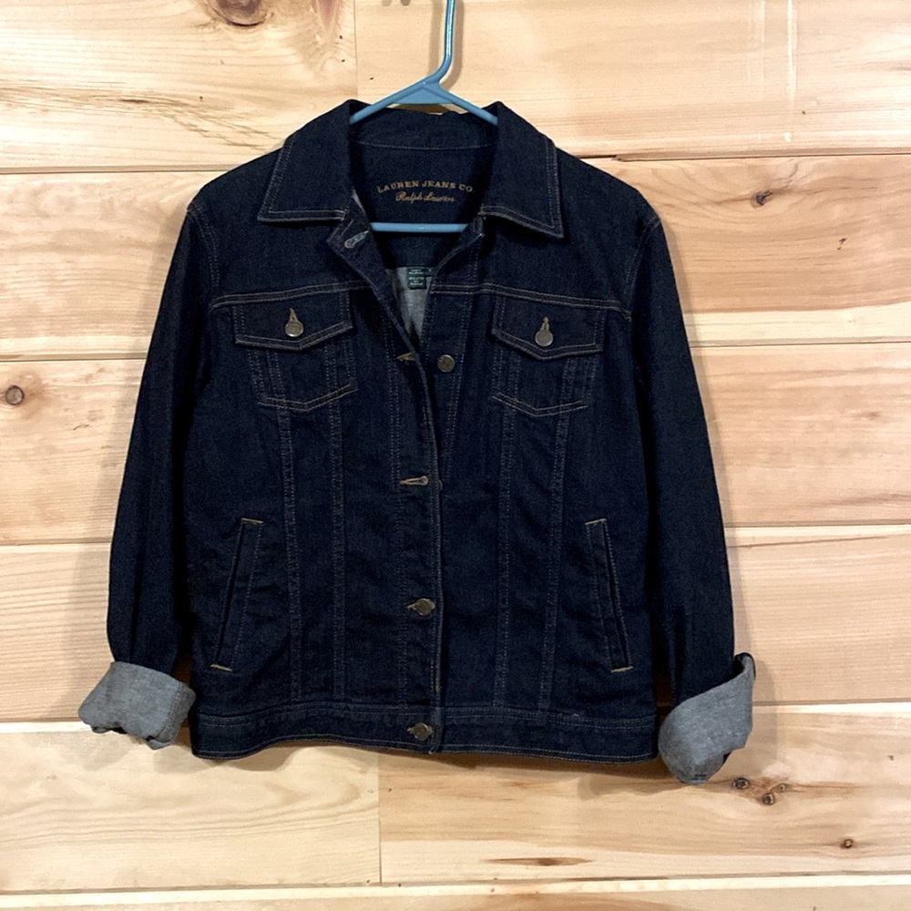 Ralph Lauren/Lauren Jeans Co. $34. Denim jacket medium. Ladies/womens/juniors